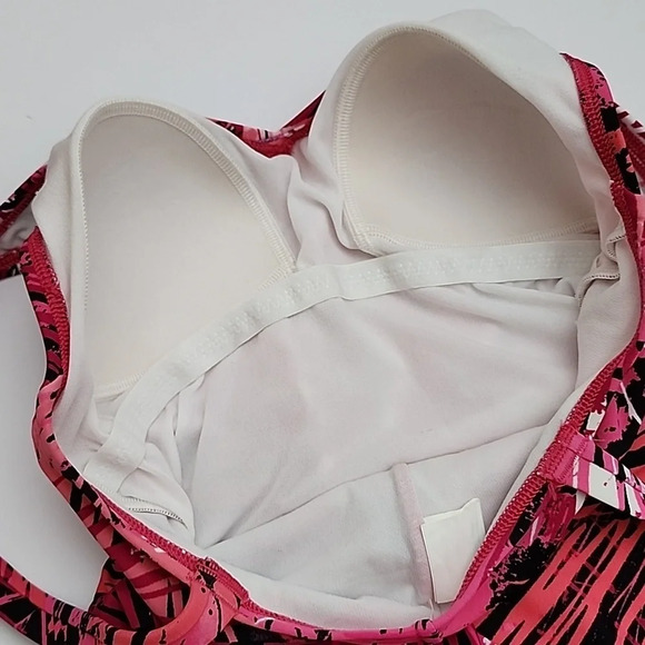 Speedo Women's One Piece Hot Pink Tropical Print Swimsuit Size 8 - Picture 6 of 14